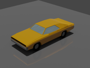 lowpole dodge Model 3D