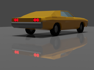 lowpole dodge Modelo 3D