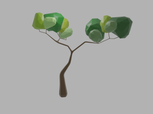 lowpoly trees Modelo 3D