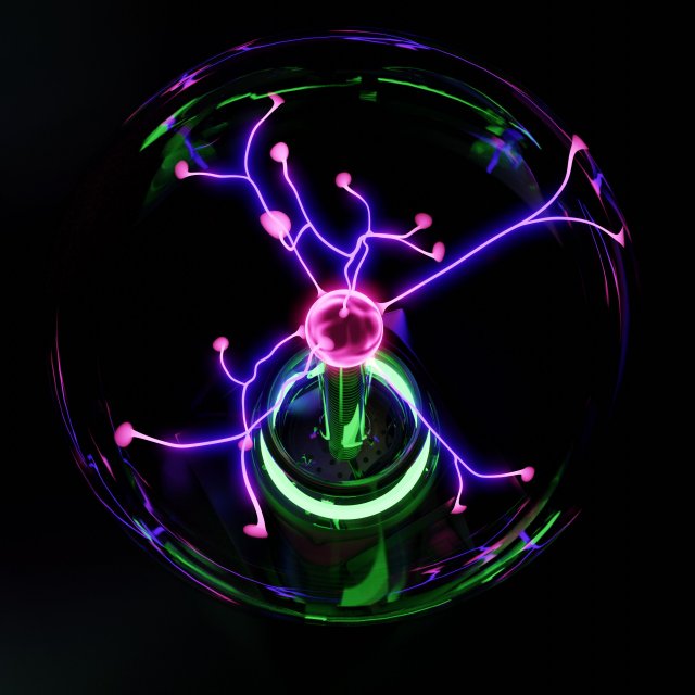 plasma globe in blender 3D Модель .c4d .max .obj .3ds .fbx .stl .blend 