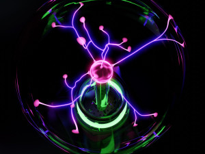 plasma globe in blender 3D-Modell