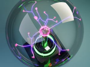 plasma globe in blender 3D Модель