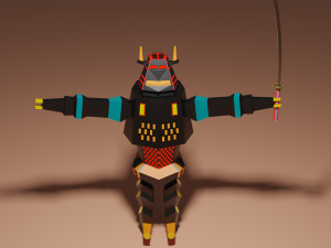Samurai robot 3D 模型