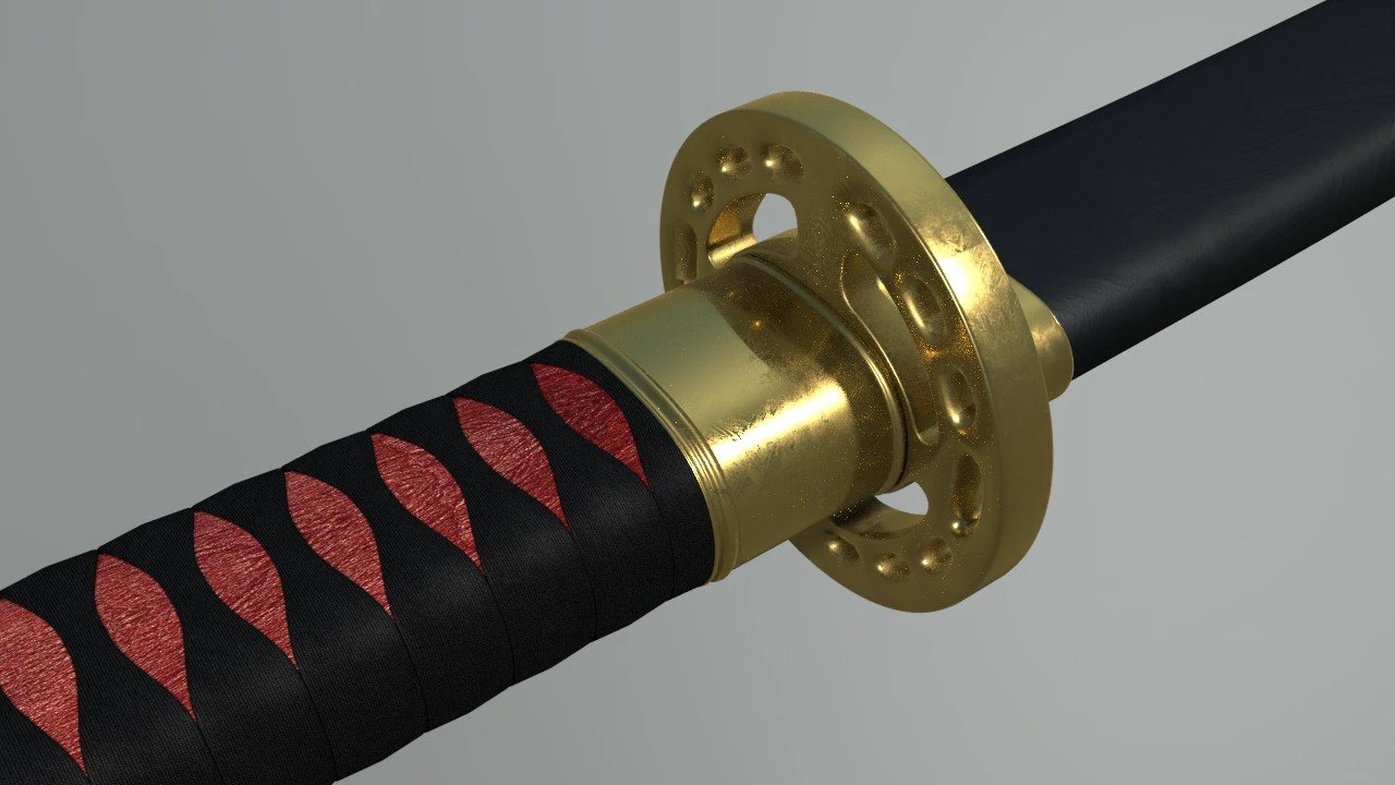 Katana 3D Model .c4d .max .obj .3ds .fbx .stl .blend 