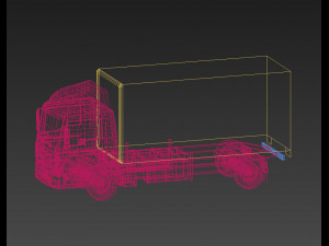 truck cargo pharmaceutical reagent cart small truck 3D Модель