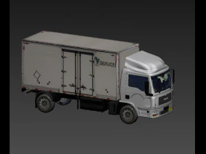 truck cargo pharmaceutical reagent cart small truck 3D Model