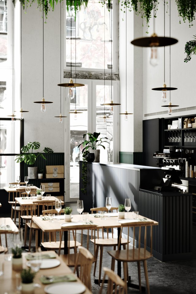 prado restaurant lisbon for 3dmax and corona render Model 3D .c4d .max .obj .3ds .fbx .stl .blend 