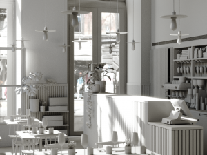 prado restaurant lisbon for 3dmax and corona render Model 3D