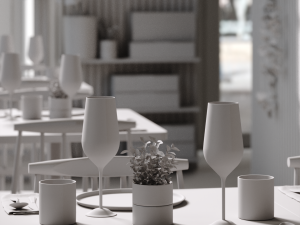 prado restaurant lisbon for 3dmax and corona render Model 3D