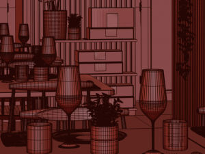 prado restaurant lisbon for 3dmax and corona render Model 3D