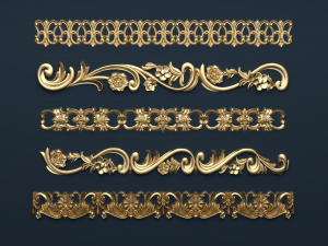 classic decor ornament v-01 Modelo 3D