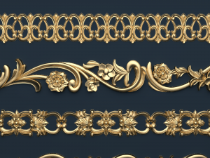 classic decor ornament v-01 Modelo 3D