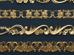 classic decor ornament v-01 Modelo 3D