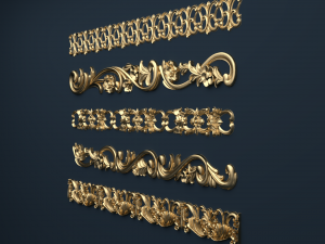 classic decor ornament v-01 Modelo 3D