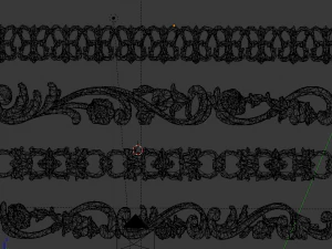 classic decor ornament v-01 3D Model