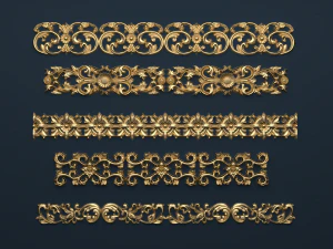classic decor ornament v-02 3D Model