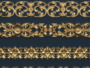 classic decor ornament v-02 3D Model