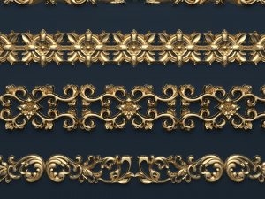 classic decor ornament v-02 3D-Modell