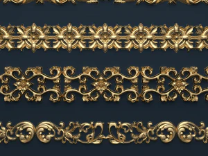 classic decor ornament v-02 3D Model