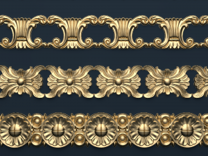 classic decor ornament v-03 Model 3D