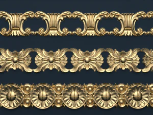 classic decor ornament v-03 3D Model
