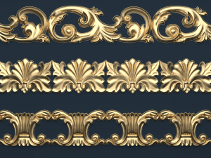 classic decor ornament v-03 Model 3D