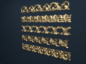 classic decor ornament v-03 Model 3D