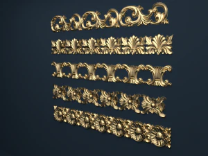 classic decor ornament v-03 3D Model