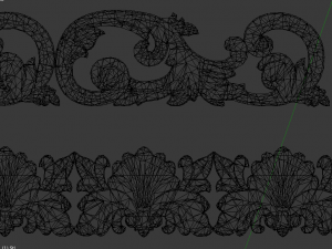 classic decor ornament v-03 Model 3D