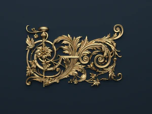 ornamento decorativo classico v-04 Modello 3D