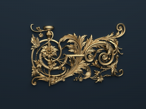 classic decor ornament v-04 Modello 3D