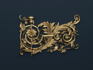 classic decor ornament v-04 3D Model
