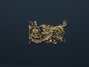 classic decor ornament v-04 Modello 3D