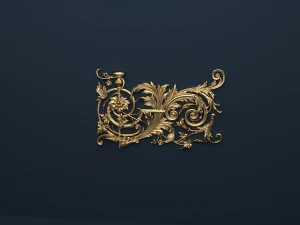 classic decor ornament v-04 3D Model