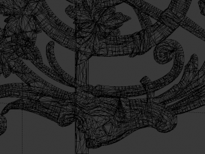 classic decor ornament v-04 Modello 3D