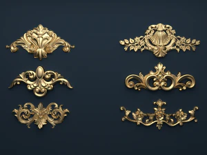 klasik dekor s&uuml;sleme v-05 3D Model