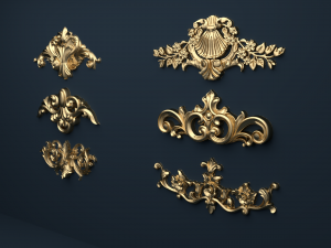 classic decor ornament v-05 3D-Modell