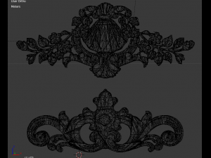 classic decor ornament v-05 3D-Modell