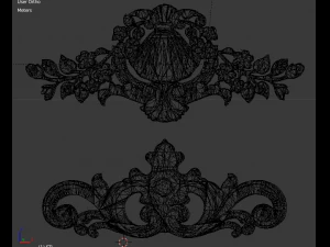 classic decor ornament v-05 3D Model