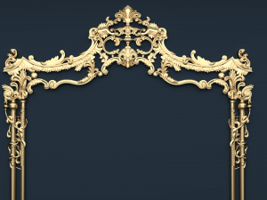 classic decor ornament v-06 3Dモデル