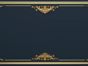 plaster decorative frame 01 3D Model