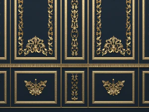 plaster decorative frame 02 3D Model