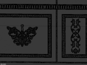 plaster decorative frame 02 3D Model