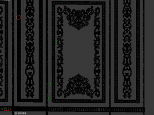 plaster decorative frame 02 3D Model