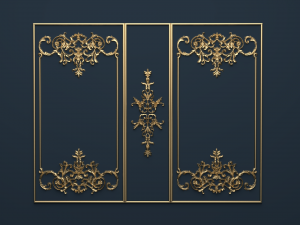 plaster decorative frame 03 3D मॉडल