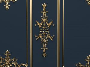 plaster decorative frame 03 3D-Modell