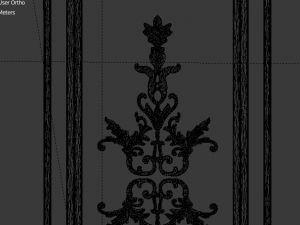 plaster decorative frame 03 3D-Modell