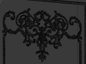 plaster decorative frame 03 3D Model