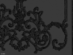 plaster decorative frame 03 3D-Modell