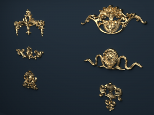 classic decor ornament v-07 3D Model